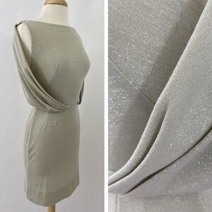 Vtg 1960s Shimmer Cocktail Dress S/SP